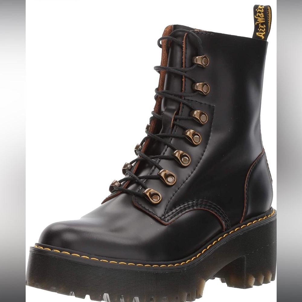 LEONA WOMEN'S VINTAGE SMOOTH LEATHER HEELED BOOTS